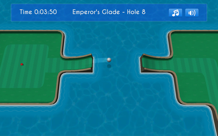 Tilt-Golf game Screenshot